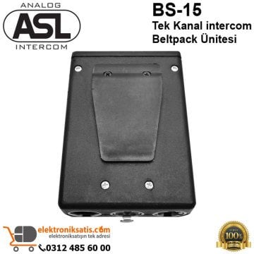 ASL BS-15 Tek Kanal intercom Beltpack Ünitesi