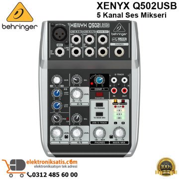 Behringer XENYX Q502USB 5 Kanal Ses Mikseri