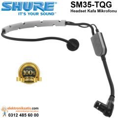 Shure SM35-TQG Headset Kafa Mikrofonu