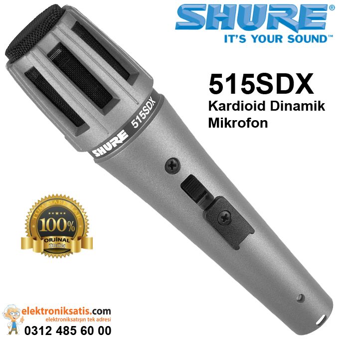 Shure 515SDX Kardioid Dinamik Mikrofon