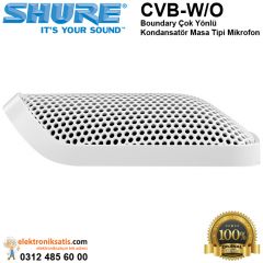 Shure CVB-W/O Boundary Çok Yönlü Kondansatör Masa Tipi Mikrofon