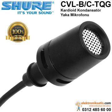 Shure CVL-B/C-TQG Kardioid Kondansatör Yaka Mikrofonu