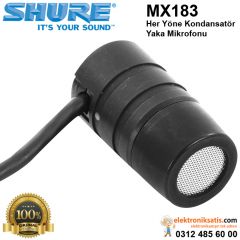 Shure MX183 Her Yöne Kondansatör Yaka Mikrofonu