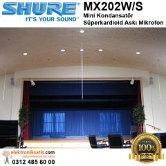 Shure MX202W/S Mini Kondansatör Süperkardioid Askı Mikrofon