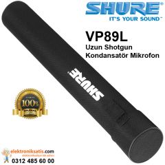 Shure VP89L Uzun Shotgun Kondansatör Mikrofon
