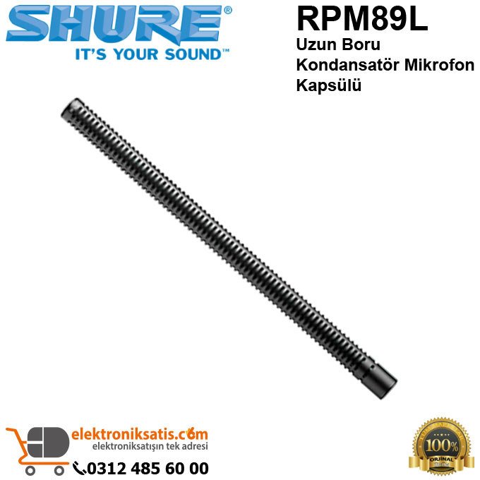 Shure RPM89L Uzun Boru Kondansatör Mikrofon Kapsülü