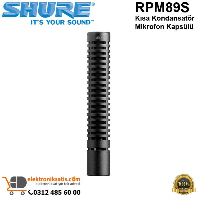 Shure RPM89S Kısa Boru Kondansatör Mikrofon Kapsülü