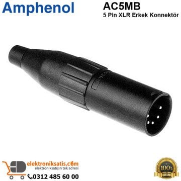 Amphenol AC5MB 5 Pin XLR Erkek Konnektör
