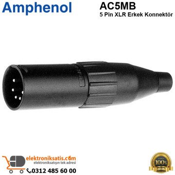 Amphenol AC5MB 5 Pin XLR Erkek Konnektör