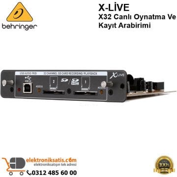 Behringer X-Live X32 Canlı Oynatma ve Kayıt Arabirimi