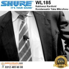 Shure WL185 Kablosuz Kardioid Kondansatör Yaka Mikrofonu