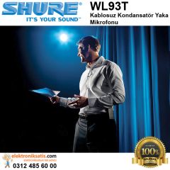 Shure WL93T Kablosuz Kondansatör Yaka Mikrofonu