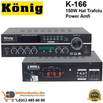 König K-166 150W Hat Trafolu Power Amfi
