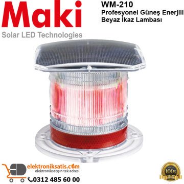 Maki WM-210 Güneş Enerjili Beyaz ikaz Lambası
