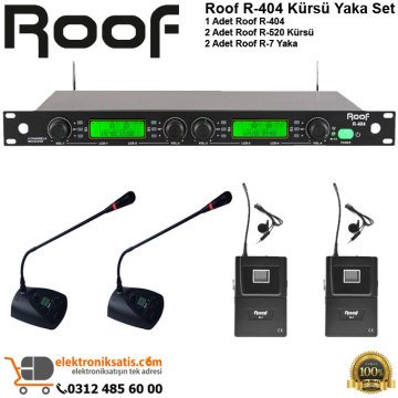 Roof R-404 Kürsü Yaka Wireless Sistem