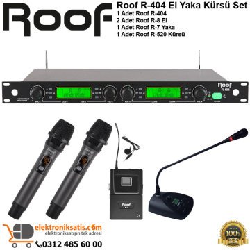 Roof R-404 El Yaka Kürsü Wireless Sistem