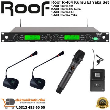 Roof R-404 Kürsü El Yaka Wireless Sistem
