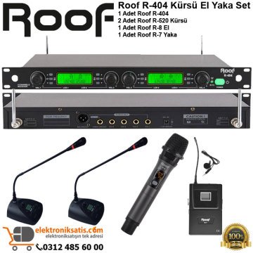 Roof R-404 Kürsü El Yaka Wireless Sistem