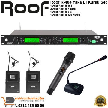 Roof R-404 Yaka El Kürsü Wireless Sistem