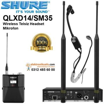 Shure QLXD14/SM35 Wireless Telsiz Headset Mikrofon