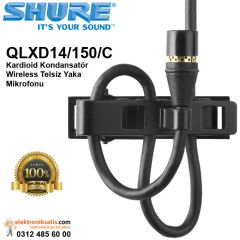 Shure QLXD14/150/C Kardioid Kondansatör Wireless Telsiz Yaka Mikrofonu