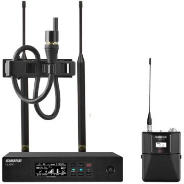 Shure QLXD14/150/O Her Yöne Kondansatör Wireless Telsiz Yaka Mikrofonu