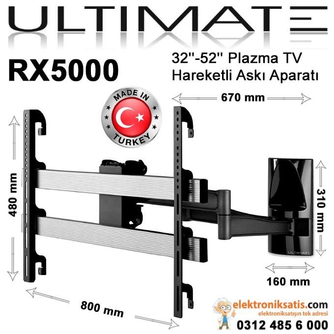 ULTIMATE RX5000 32''-52'' Plazma TV Hareketli Askı Aparatı