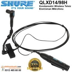 Shure QLXD14/98H Kondansatör Wireless Telsiz Enstrüman Mikrofonu