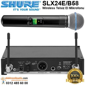 Shure SLXD24E/B58 Wireless Telsiz El Mikrofonu