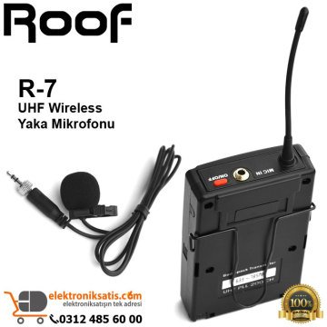 Roof R-7 UHF Wireless Yaka Mikrofonu