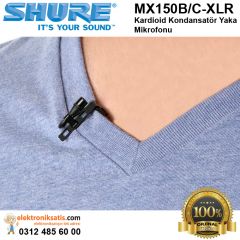 Shure MX150B/C-XLR Kardioid Kondansatör Yaka Mikrofonu