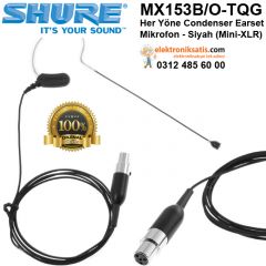 Shure MX153B/O-TQG Her Yöne Kondansatör Kafa Mikrofonu