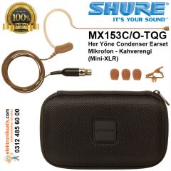 Shure MX153C/O-TQG Her Yöne Kondansatör Kafa Mikrofonu