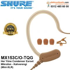 Shure MX153C/O-TQG Her Yöne Kondansatör Kafa Mikrofonu