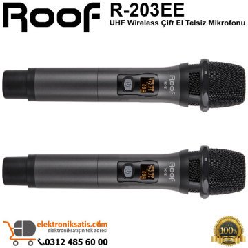 Roof R-203EE Wireless Çift El Telsiz Mikrofon