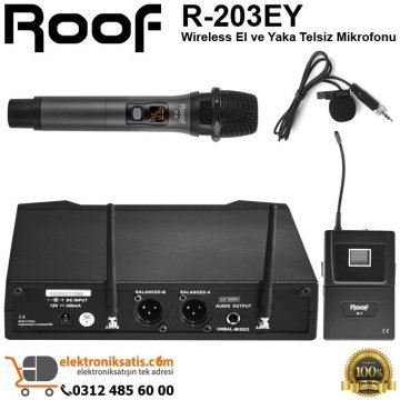 Roof R-203EY El ve Yaka Telsiz Mikrofon