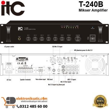 ITC T-240B 240 W Mikser Amplifier