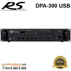 Rs Audio DPA 300 USB 300 Watt 5 Kanal 100V Anfi Mikser