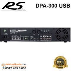 Rs Audio DPA 300 USB 300 Watt 5 Kanal 100V Anfi Mikser