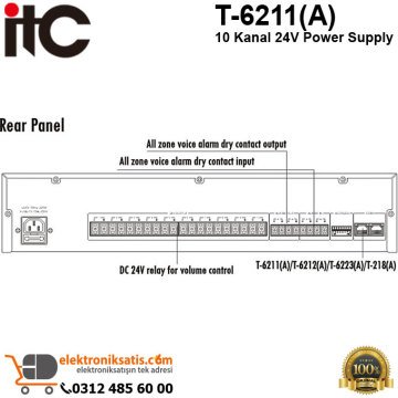 ITC T-6211(A) 10 Kanal 24V Power Supply