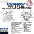 Panasonic WV-SF538 Sabit Dome Kamera