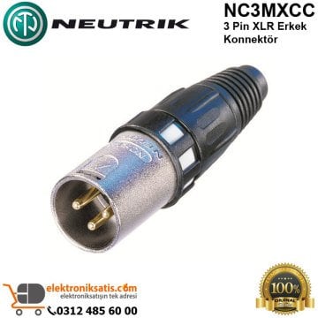 Neutrik NC3MXCC 3 Pin XLR Erkek Konnektör