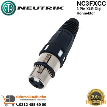 Neutrik NC3FXCC 3 Pin XLR Dişi Konnektör