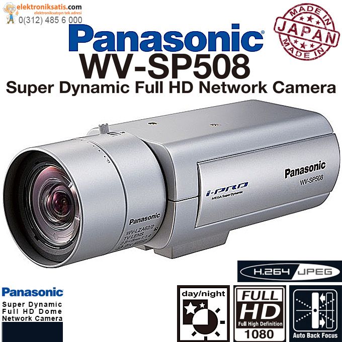 Panasonic WV-SP508 Sabit Network Kamera