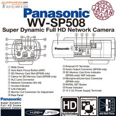Panasonic WV-SP508 Sabit Network Kamera