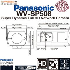 Panasonic WV-SP508 Sabit Network Kamera