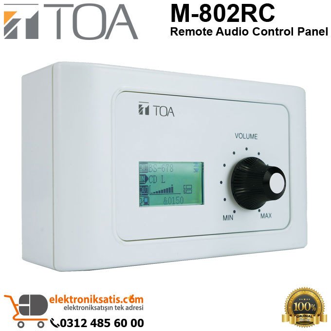 TOA M-802RC Remote Audio Control Panel
