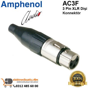 Amphenol AC3F 3 Pin XLR Dişi Konnektör