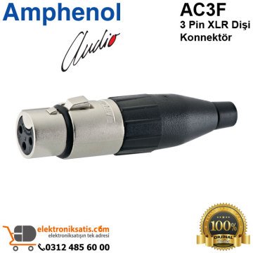 Amphenol AC3F 3 Pin XLR Dişi Konnektör