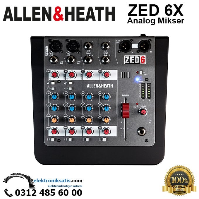 Allen Heath ZED 6X Kompakt Analog Mikser